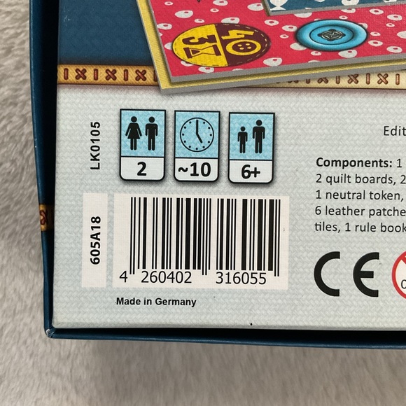 Patchwork Express Two-Player Quilting Strategy Board Game - Picture 4 of 12